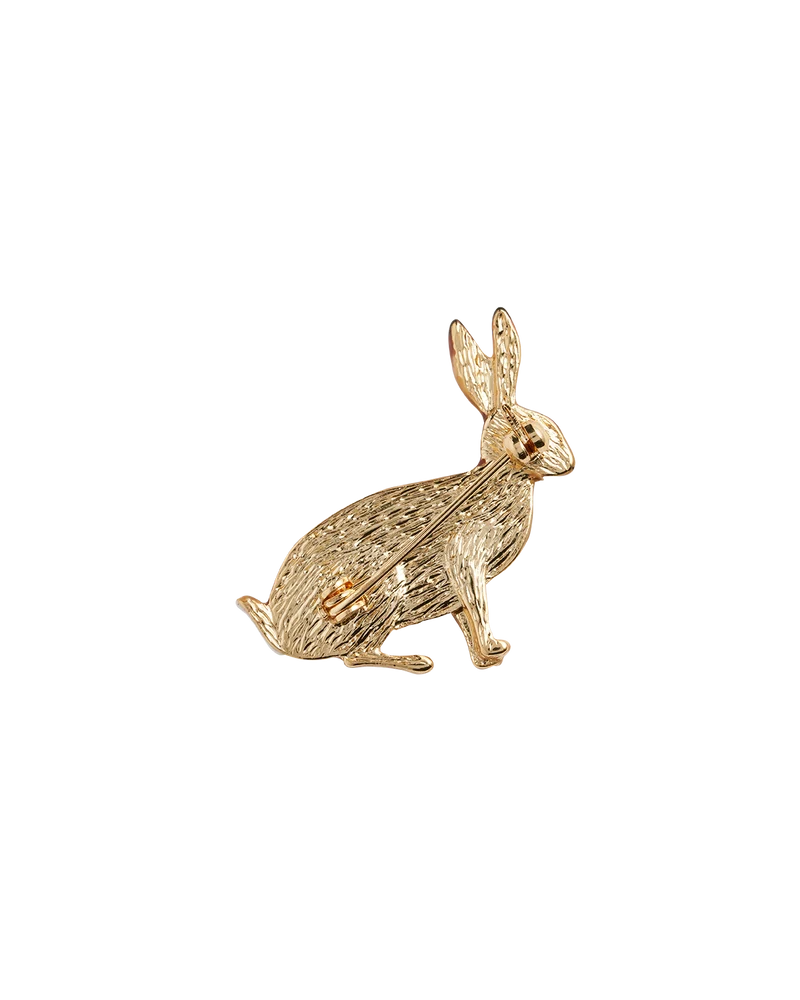 Enamel Rabbit Brooch
