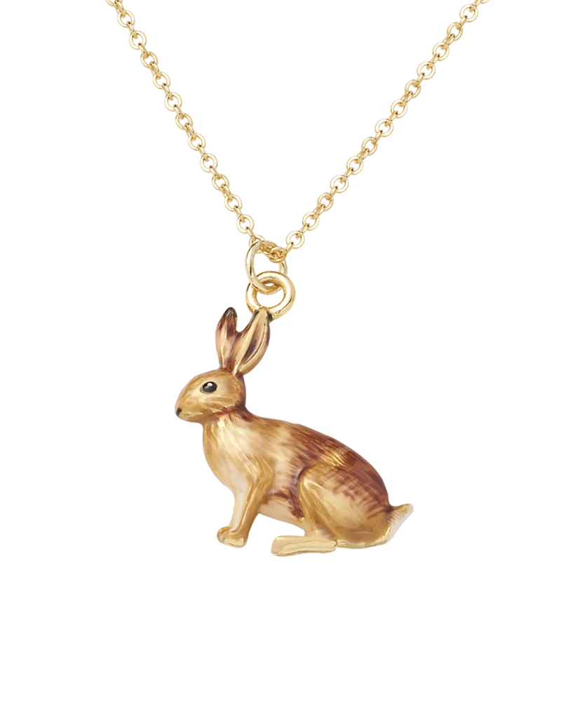 Enamel Rabbit Short Necklace