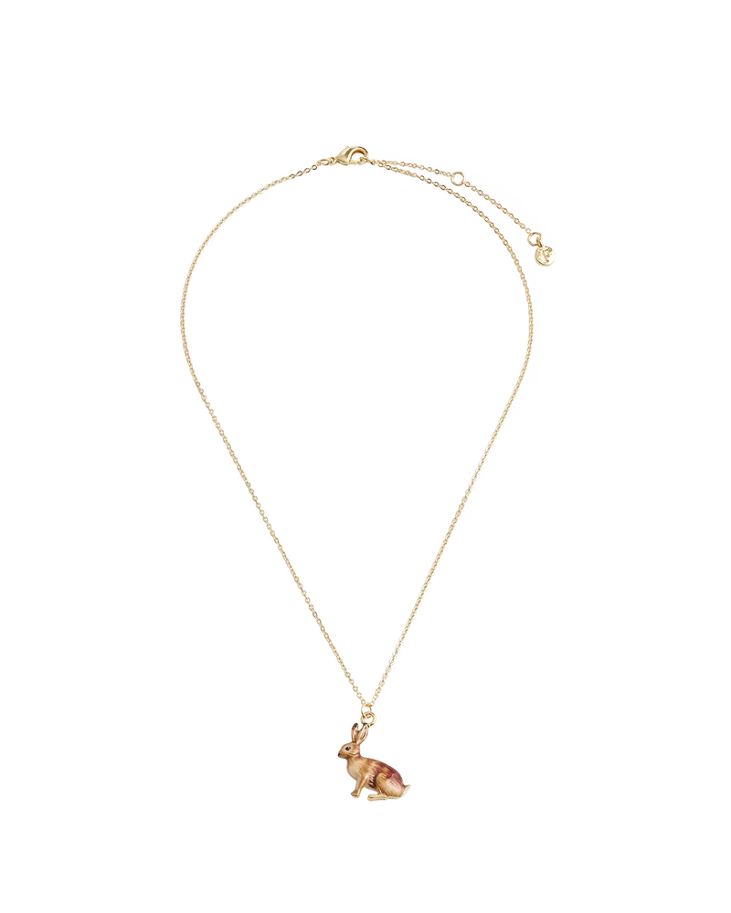Enamel Rabbit Short Necklace