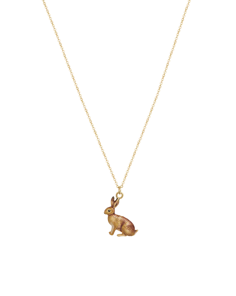 Enamel Rabbit Short Necklace