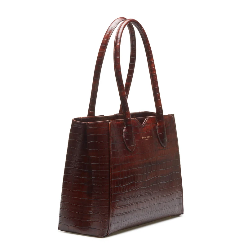 Isabel Bernard Honoré Cloe Kroko braun Handtasche IB25006