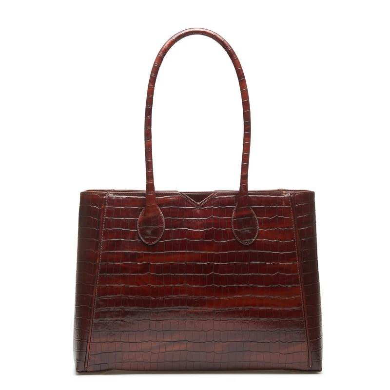 Isabel Bernard Honoré Cloe Kroko braun Handtasche IB25006