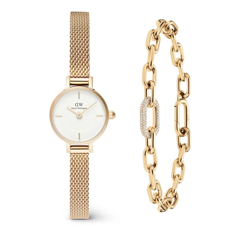 Daniel Wellington Combo Petite Mini 19 Evergold Geschenkset DW00590025