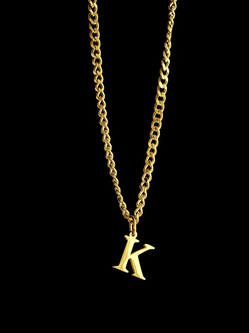 Slim Cuban Letter Chain Gold
