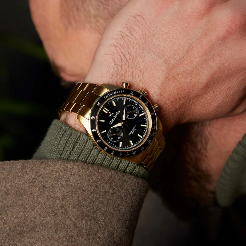 Mats Meier Arosa Racing herren Uhr Gold MM50007