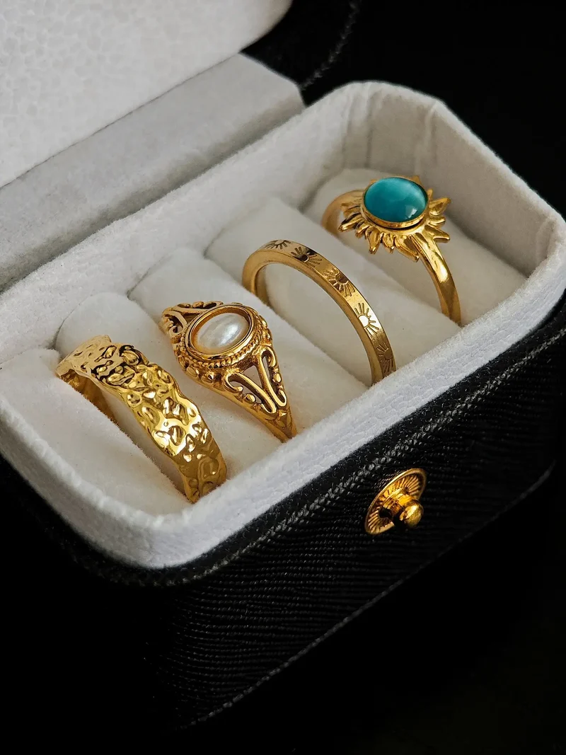 Bold Hammered Ring