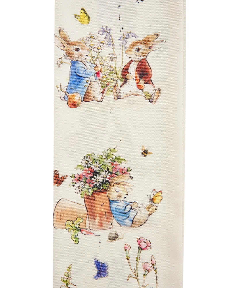 Fable England x Peter Rabbit Skinny Scarf in Cream