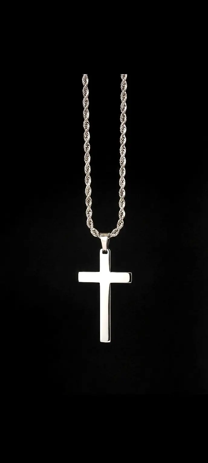 Rope Cross Halskette