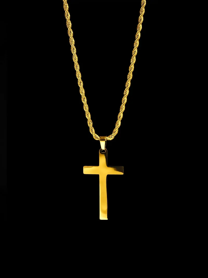 Rope Cross Halskette