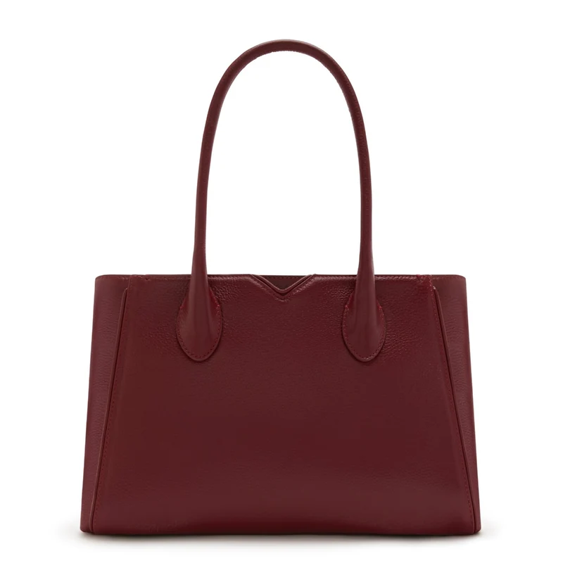 Isabel Bernard Honoré Cloe Midi Bordeaux Kalbsleder Handtasche IB25082-052