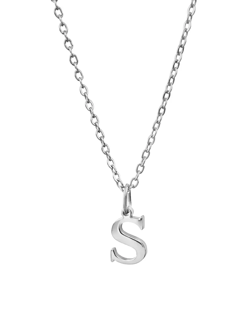 Buchstaben Charm Halskette