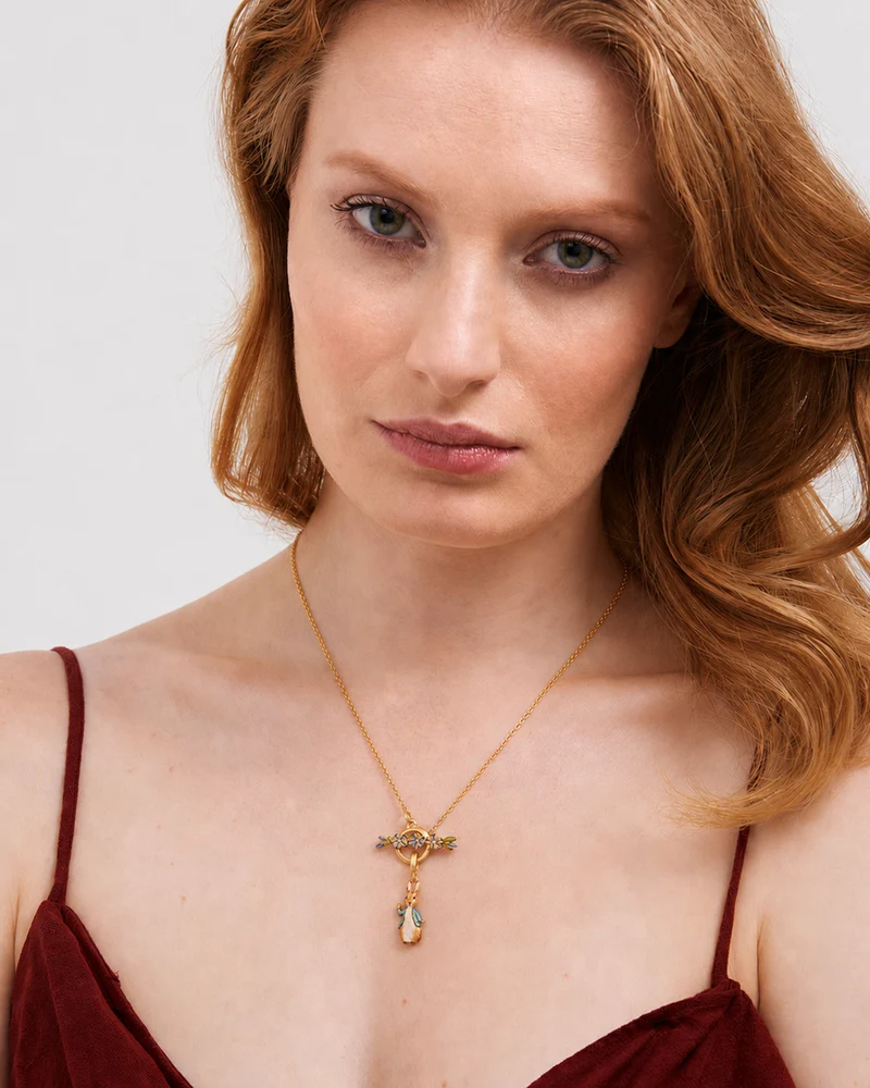 Fable England x Peter Rabbit Forget Me Not Toggle Necklace