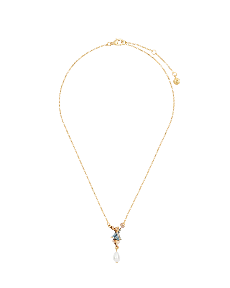 Fable England x Peter Rabbit Butterfly Pearl Drop Necklace