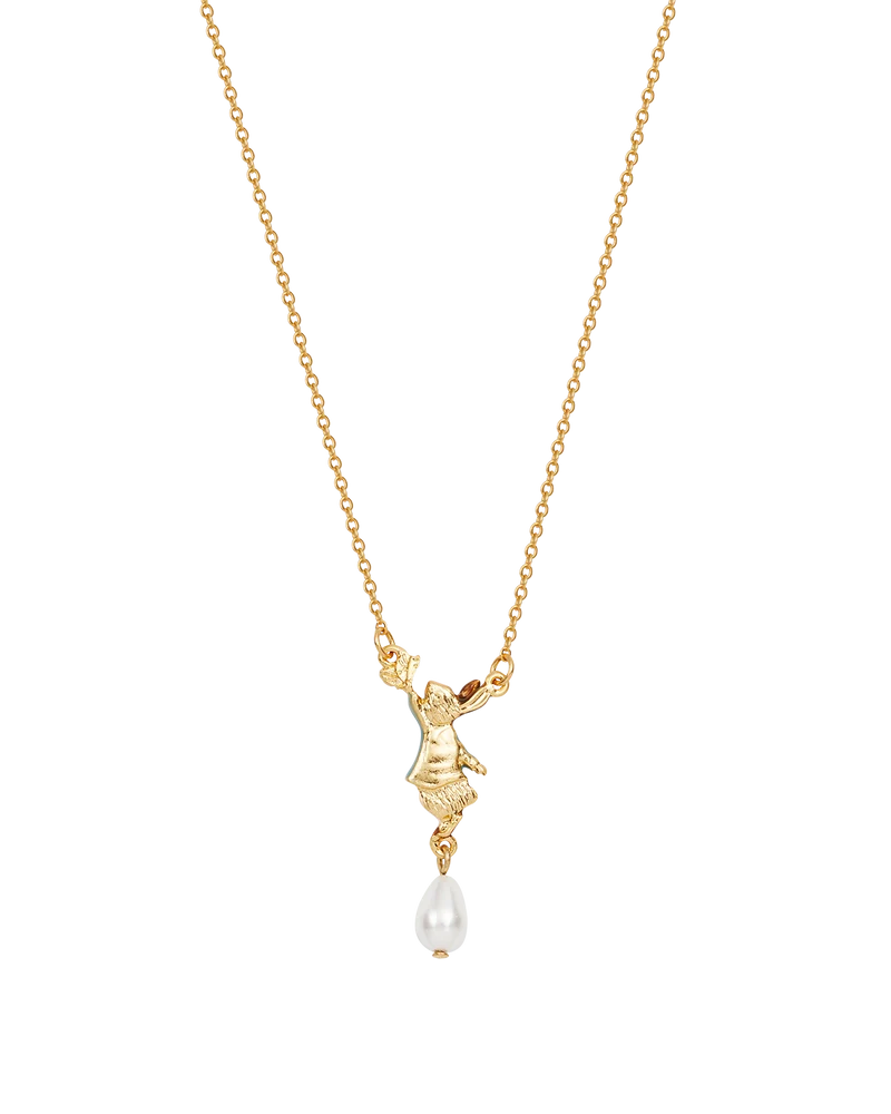 Fable England x Peter Rabbit Butterfly Pearl Drop Necklace
