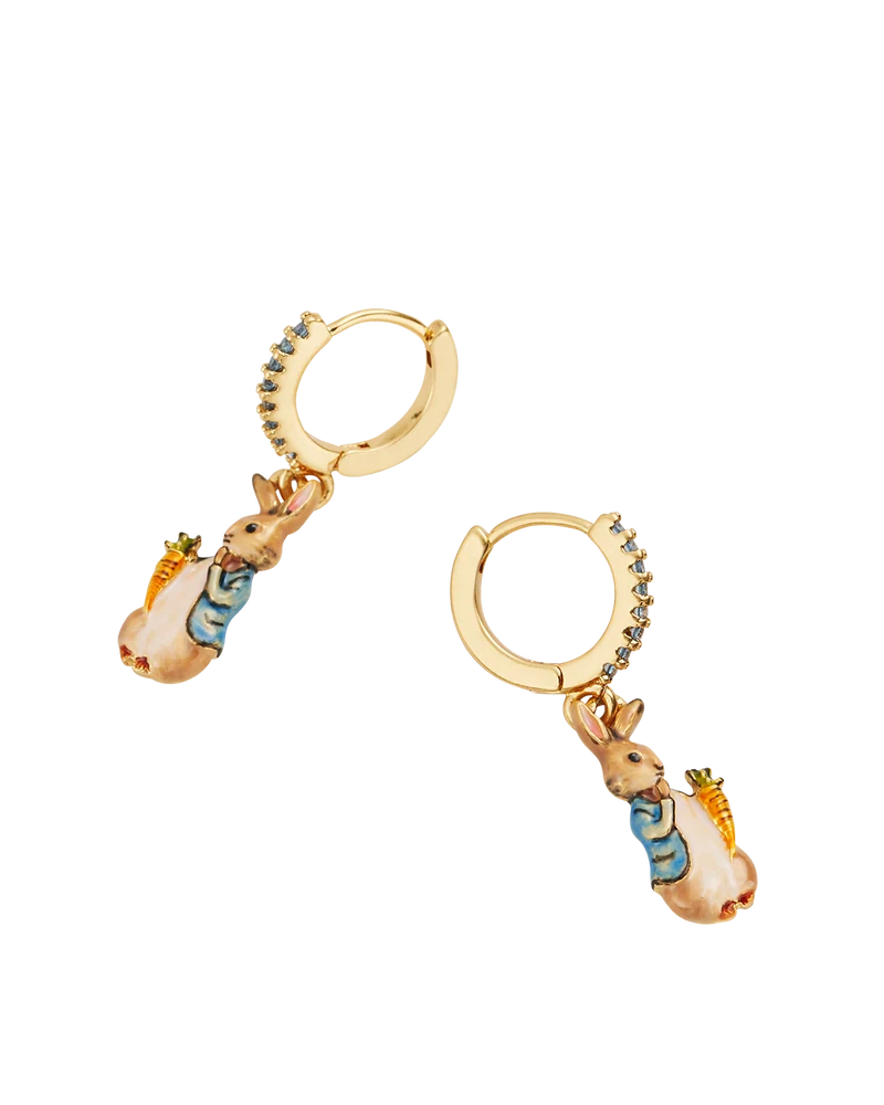 Fable England x Peter Rabbit Carrot Charm Huggie Earrings