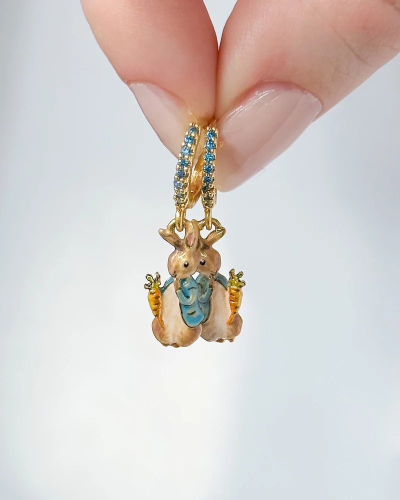 Fable England x Peter Rabbit Carrot Charm Huggie Earrings