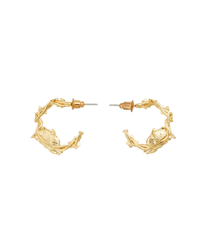 Fable England x Peter Rabbit Jumping Clover Hoop Earrings