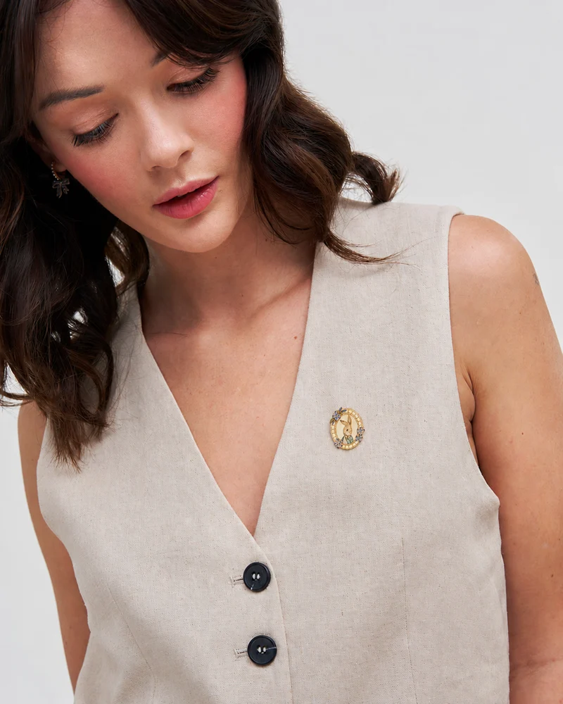 Fable England x Peter Rabbit Cameo Brooch