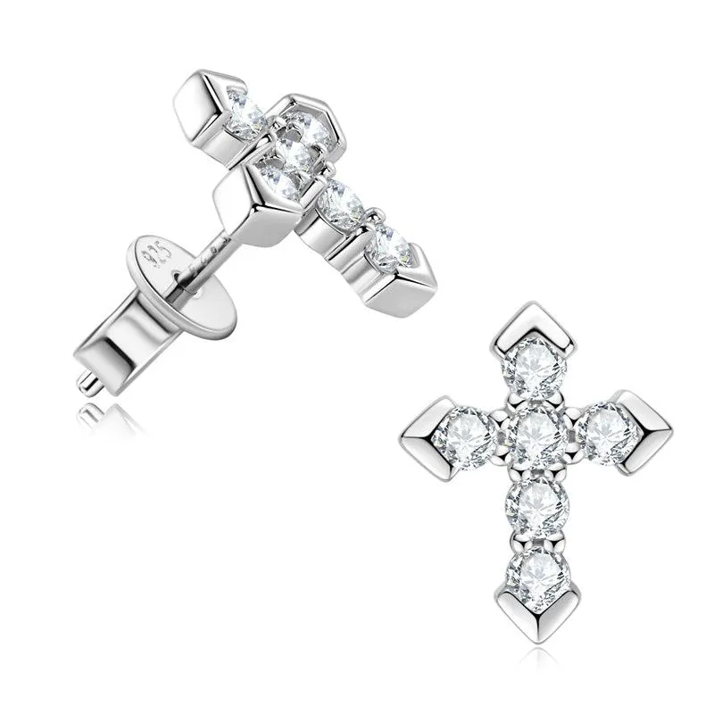 Shining Cross Premium Moissanit Ohrstecker
