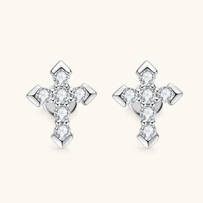 Shining Cross Premium Moissanit Ohrstecker