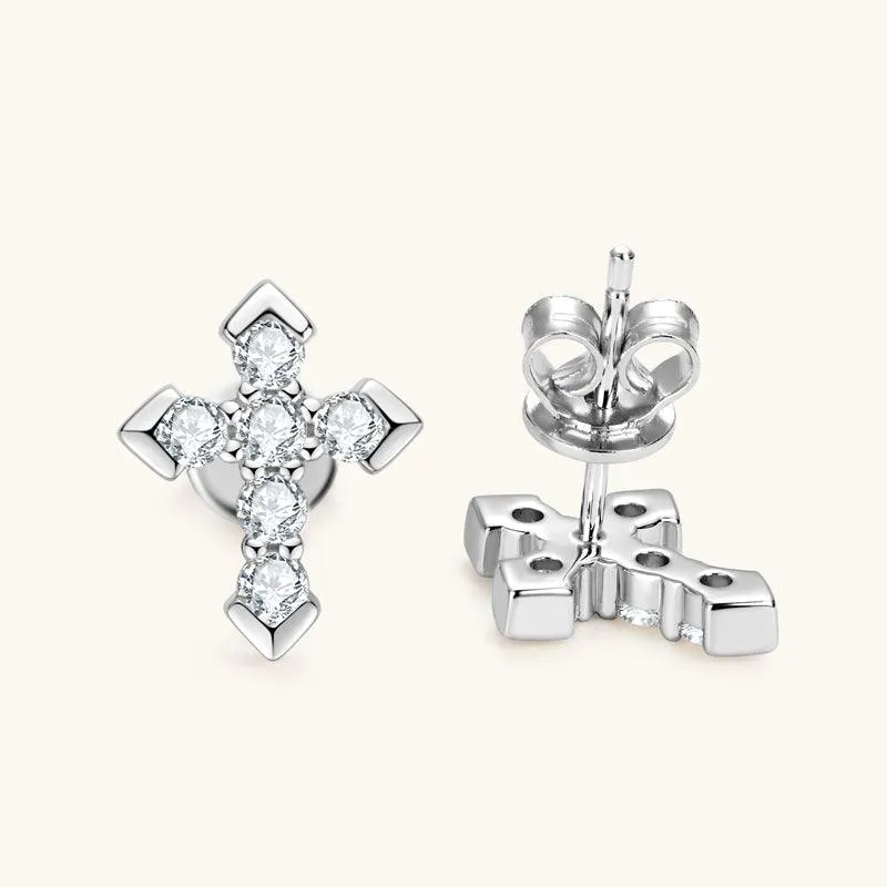 Shining Cross Premium Moissanit Ohrstecker