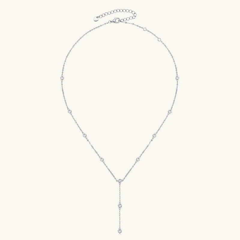 Grace Premium Moissanit Lariat-Halskette
