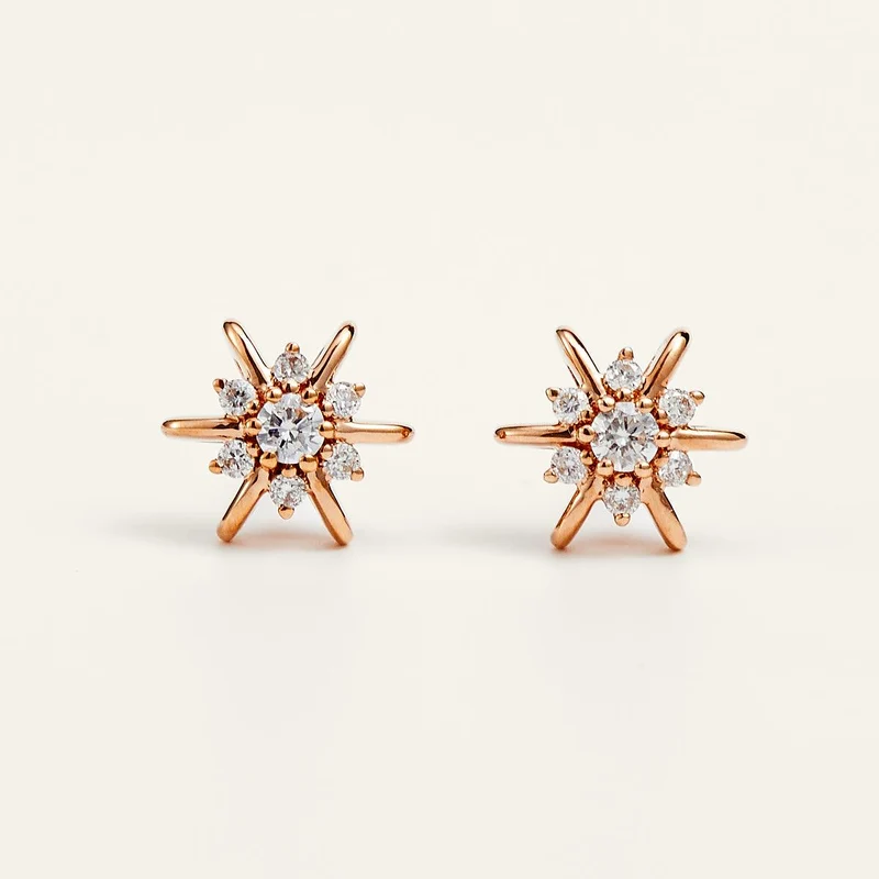 Helios' Charm Sonnenblumen-Ohrstecker in Gold | JESCOJES x CYYT