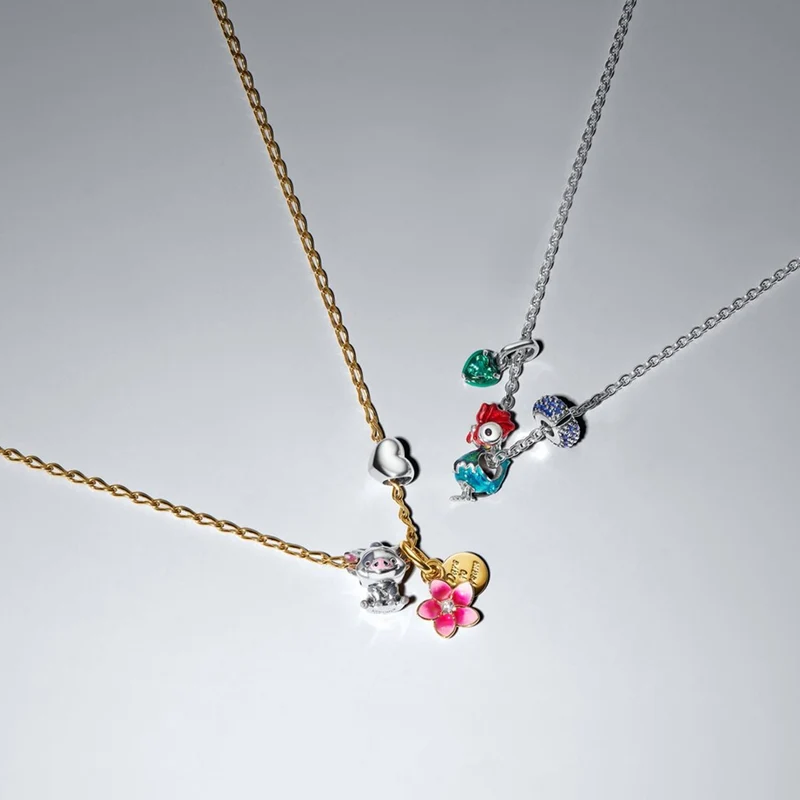 Pandora Disney Vergoldeter Disney Moana Flower Charm-Anhänger 763845C01