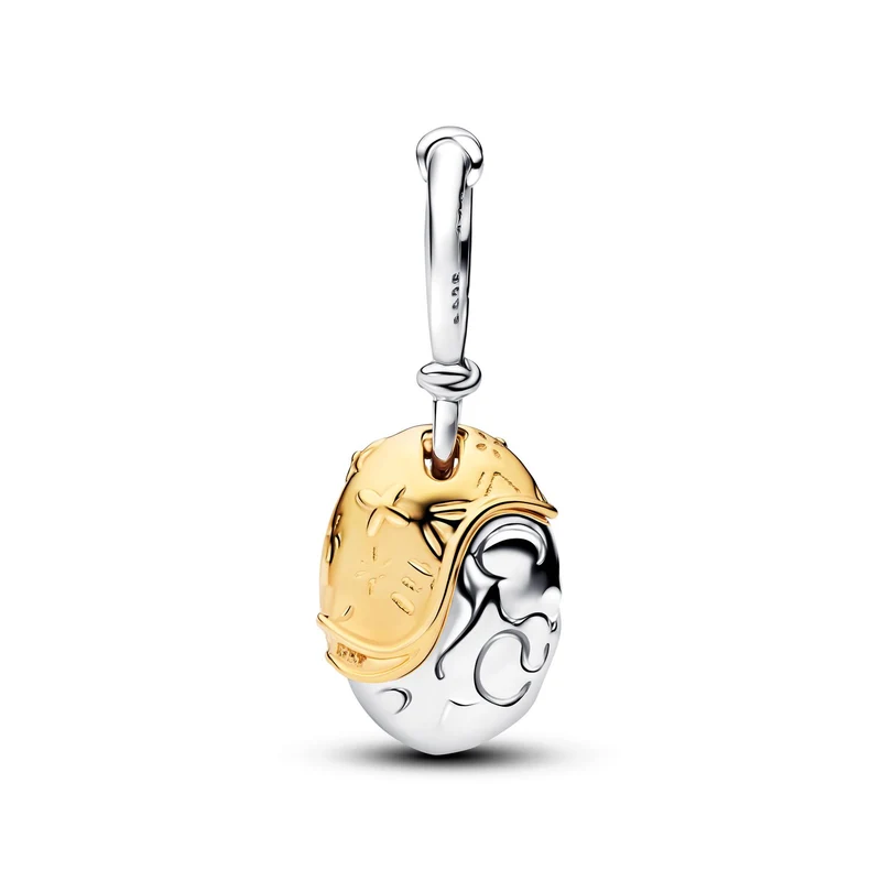 Pandora Disney Vergoldeter 0.012 ct TW Lab-Grown Diamond Disney Prinzessinnen Moana Heart Of Te Fiti Charm-Anhänger 764385C01