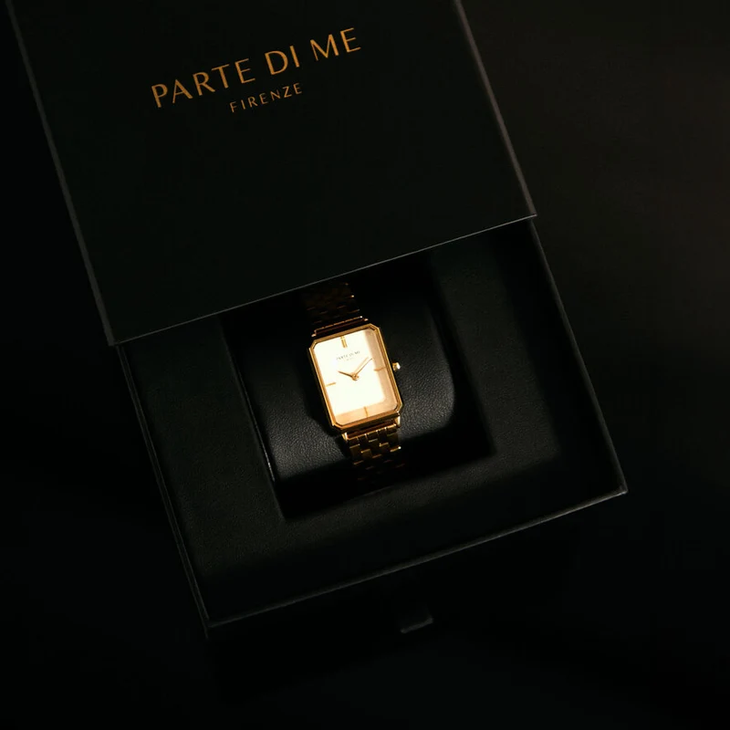 Parte Di Me Orologio Rond DamenUhr Silberfarbene und Groen PDM09010