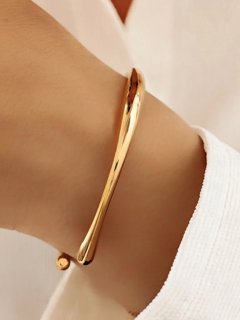 Geo Armreif Gold