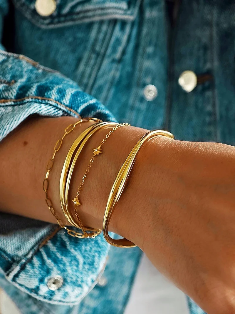 Geo Armreif Gold
