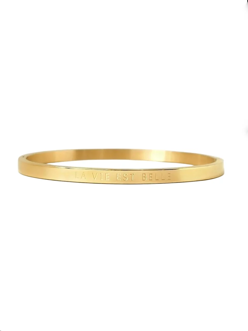 La Vie Est Belle Armreif Gold