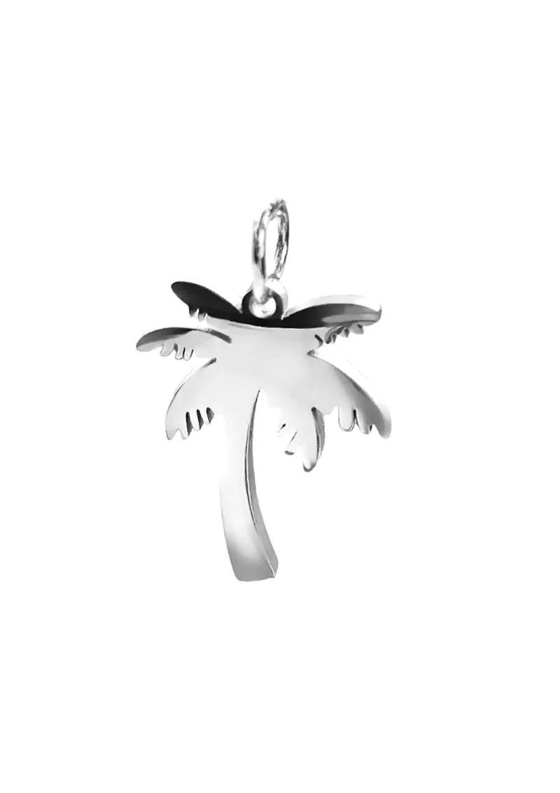 Palmen Charm Silber