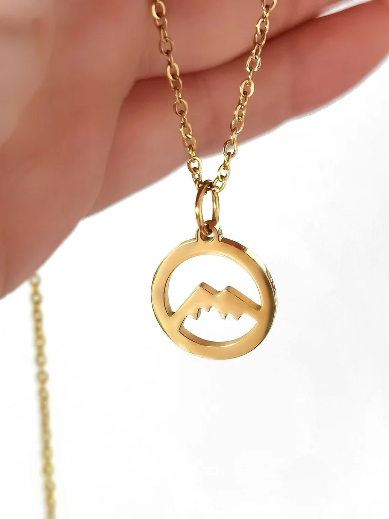 Berg Charm Silber