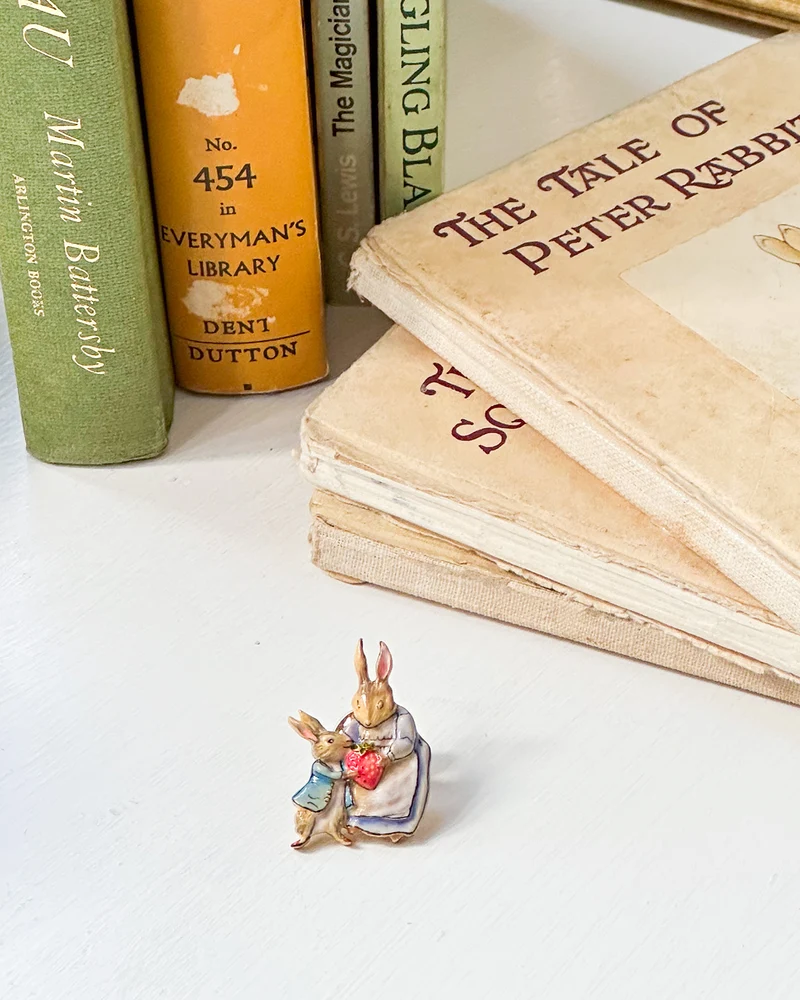 Fable England x Peter Rabbit Mrs Rabbit Brooch