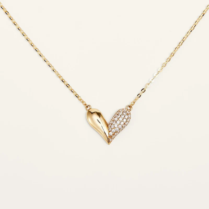 Elegante Herz-Gold-Halskette | JESCOJES x CYYT