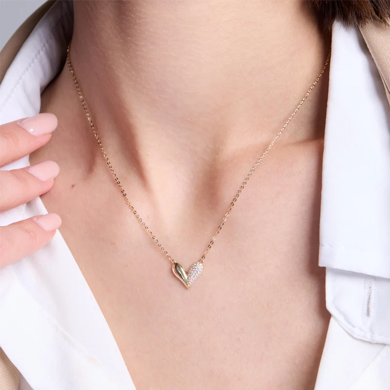 Elegante Herz-Gold-Halskette | JESCOJES x CYYT