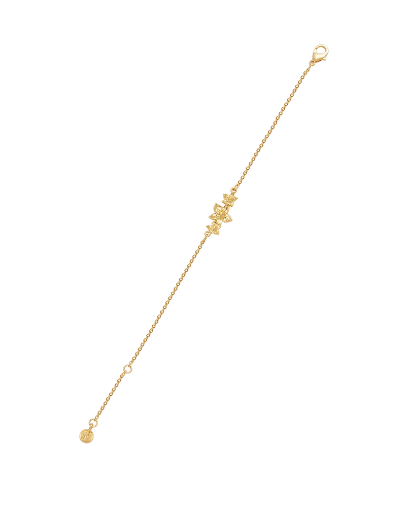 Gold Jasmine & Pearl Bracelet