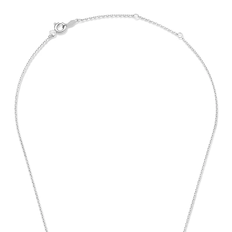Isabel Bernard Saint Germain Chloé 14 Karat | Weißgold Initiale Halskette IB340061-A