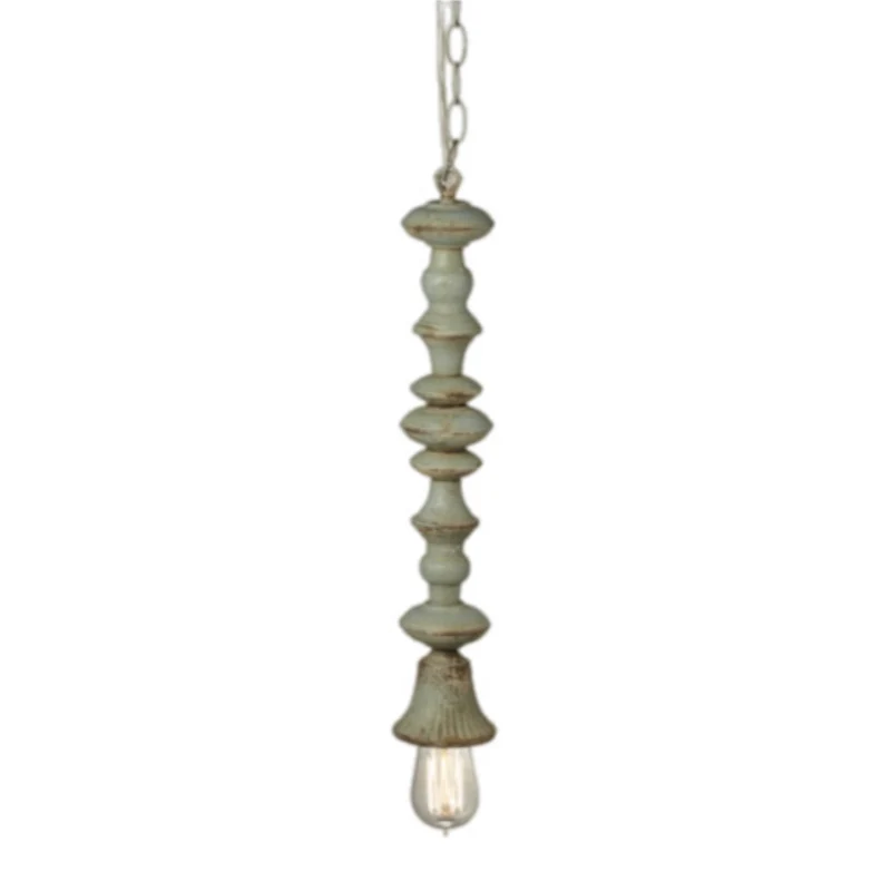 Distressed Green Pendant Lamp