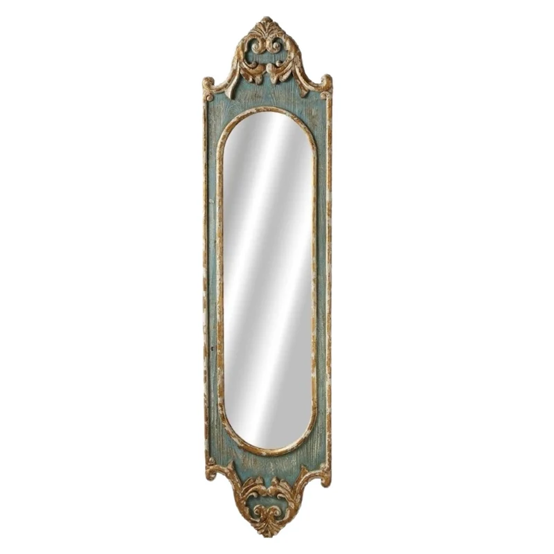 Distressed Vertical Wall Mirror