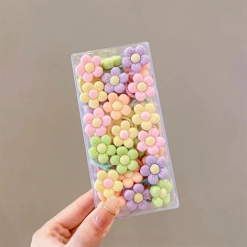 SOHO Nadia Mini Haargummis, 30 Stück - Blumen