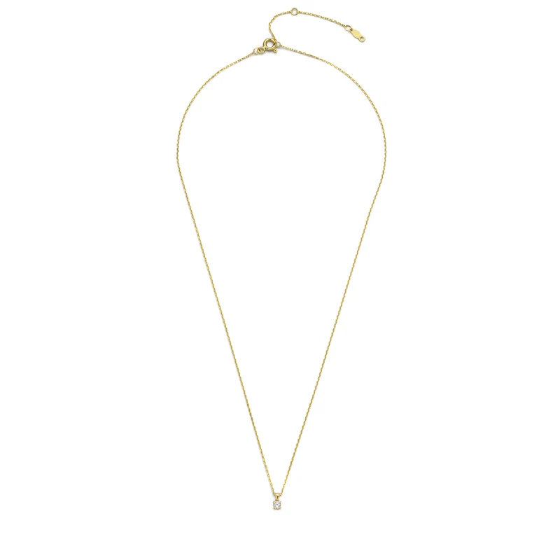 Isabel Bernard De la Paix Celesse 14 Karat | Gold Halskette | Diamant 0.07 Karat | IBD350002
