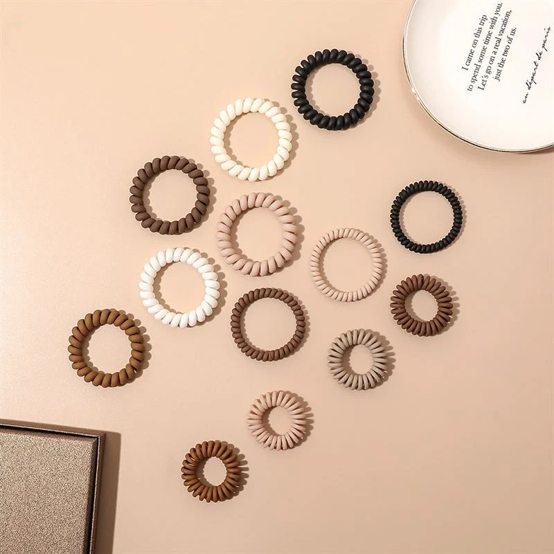 Spiralspange SOHO Wave – Creme – 4er Pack