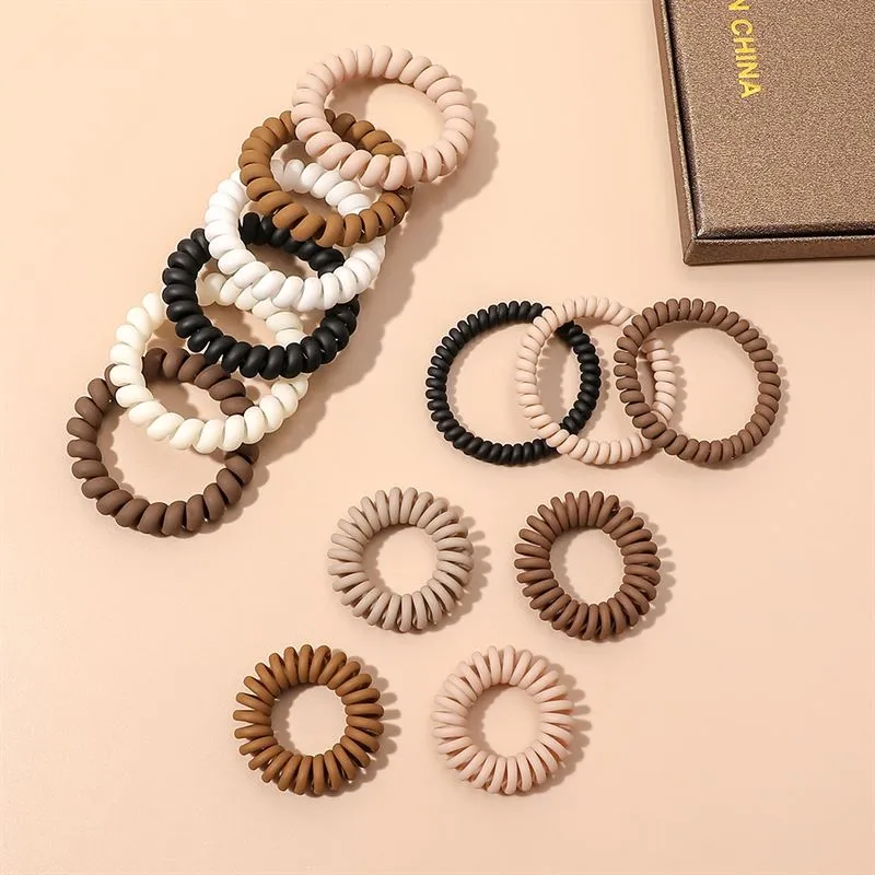 Spiralspange SOHO Wave – Creme – 4er Pack