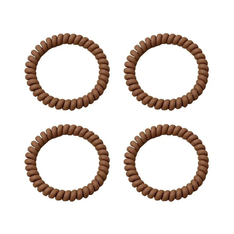 Spiralspange – SOHO im 4er Pack – Braun