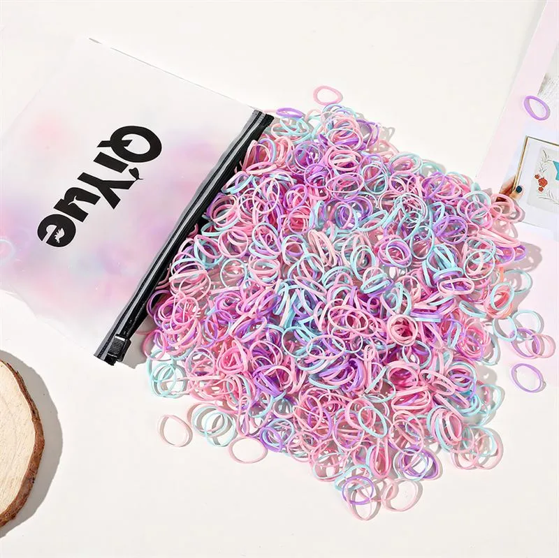 SOHO Adin Snag Free Haargummis, 1000 Stück - Magic Purple