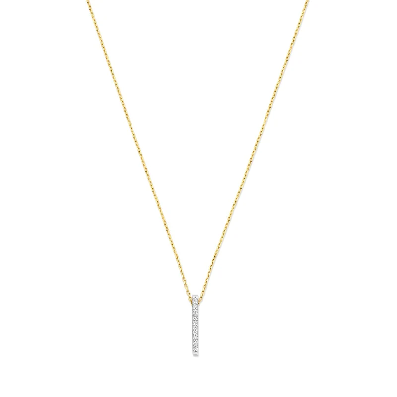 Isabel Bernard De la Paix Flavie 14 Karat gold necklace with diamond 0.06 carat IBD350032