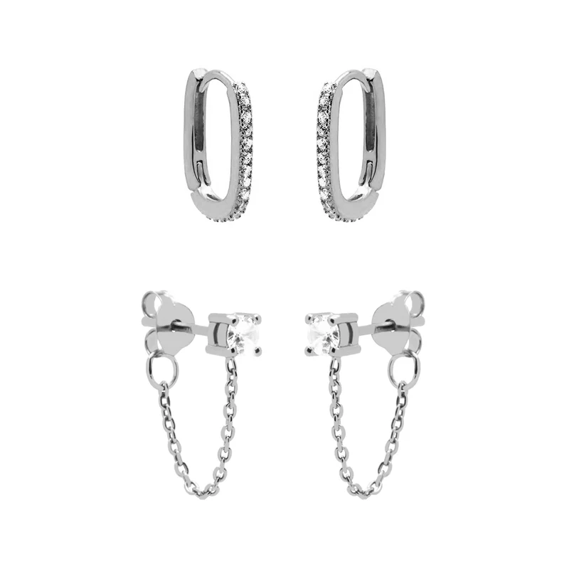 Karma damen Earparty Silber EPV22S